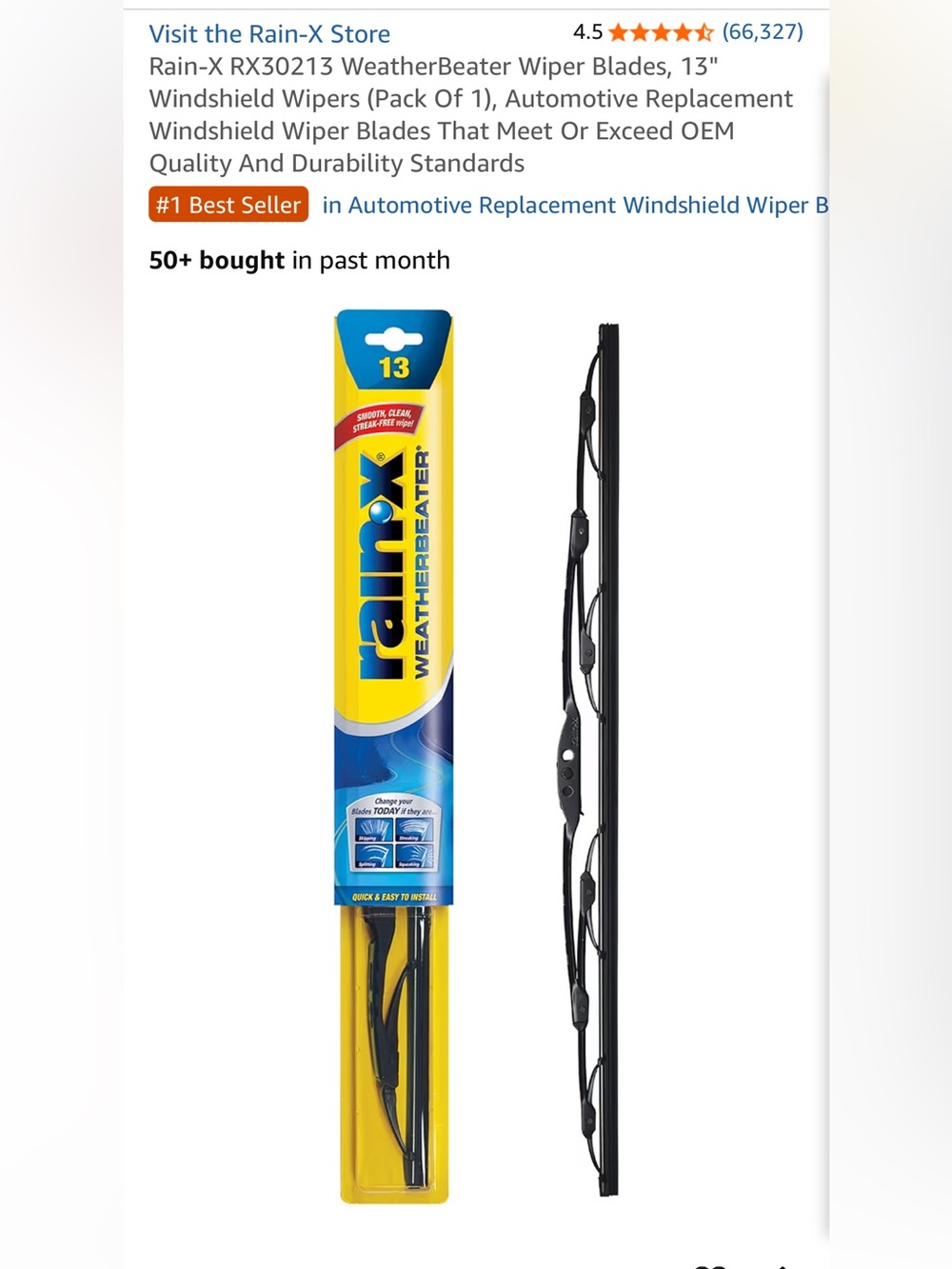 Weatherbeater Windshield Wiper Blade — Black